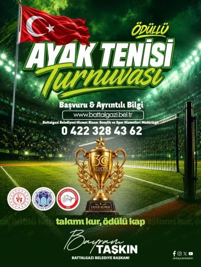 Battalgazi Belediyesi’nden gençlere ödüllü turnuva