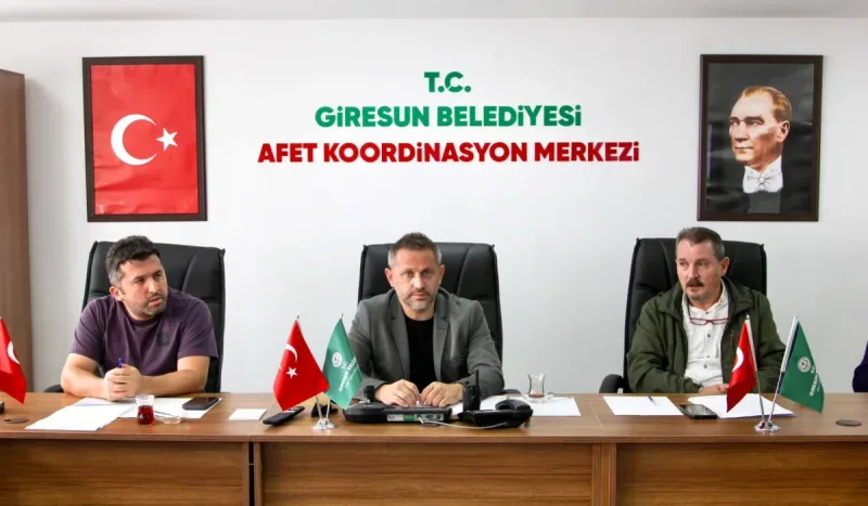 Giresun'da olası afetler için alınan tedbirler görüşüldü